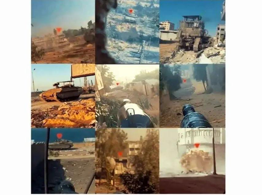 ظهر في فيديو استهداف دبابة من النقطة صفر.. ما قصة المثلث الأحمر المقلوب، وهل أصبح رمزاً جديداً للمقاومة الفلسطينية؟
