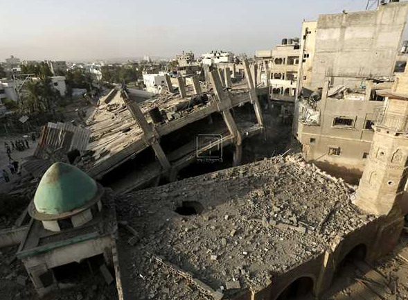 صورة توثّق قصف إسرائيل للمواقع الأثرية في الحرب الأخيرة|وسائل التواصل
