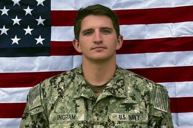 Navy Special Warfare Operator 2nd Class Nathan Gage Ingram is seen.