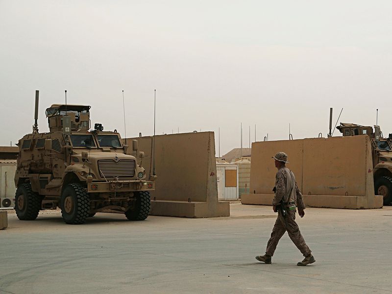 قوات مارينز أمريكية في قاعدة عين أسد في العراق، أرشيفية/ رويترز