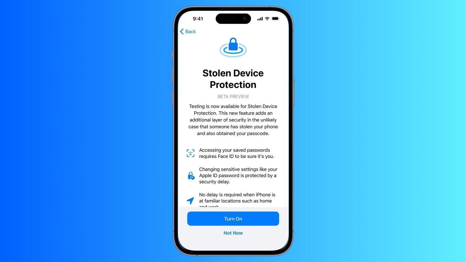 ميزة Stolen Device Protection الأمنية التي يتضمنها تحديث iOS 17.3 على هواتف آيفون- Apple