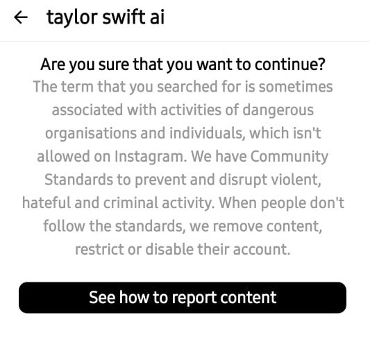 ثريدز تحظر البحث عن عبارة Taylor Swift AI على المنصة - Threads