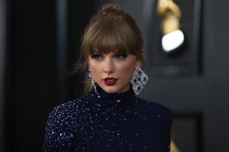 Taylor Swift attends the 65th Annual Grammy Awards in Los Angeles, California, U.S., February 5, 2023. REUTERS/David Swanson