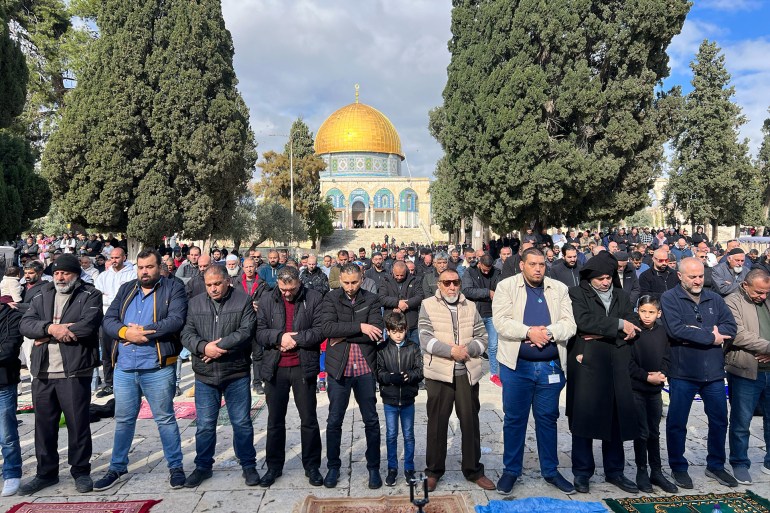 القدس-المسجد الأقصى - صلاة الجمعة 5 يناير 2024 - خاص بالجزيرة نت