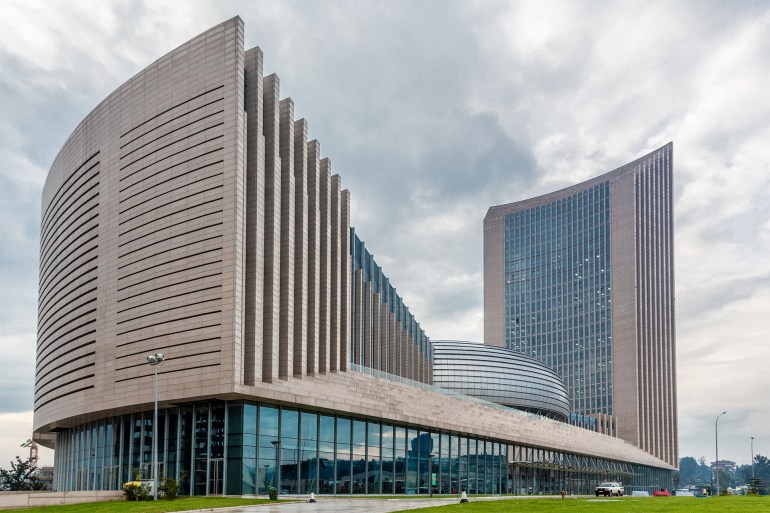 The New African Union Commission headquarters building in Addis Ababa, Ethiopia