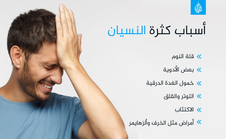 أسباب كثرة النسيان الذاكرة ذاكرة نسيان