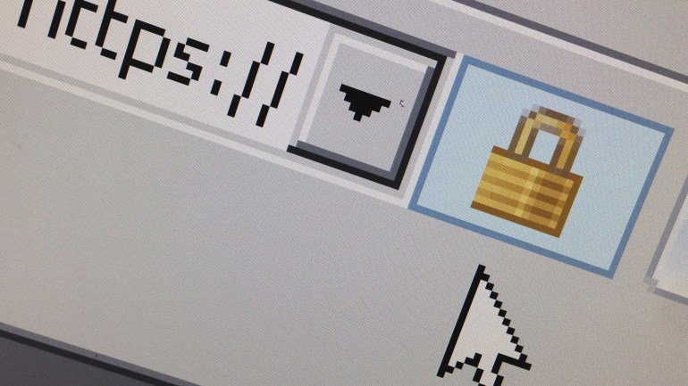 A lock icon, signifying an encrypted Internet connection, is seen on an Internet Explorer browser in a photo illustration in Paris April 15, 2014. About two thirds of all websites use code known as OpenSSL to help secure those encrypted sessions. Researchers last week warned they have uncovered a security bug in OpenSLL dubbed Heartbleed, which could allow hackers to steal massive troves of information without leaving a trace. REUTERS/Mal Langsdon (FRANCE - Tags: SCIE