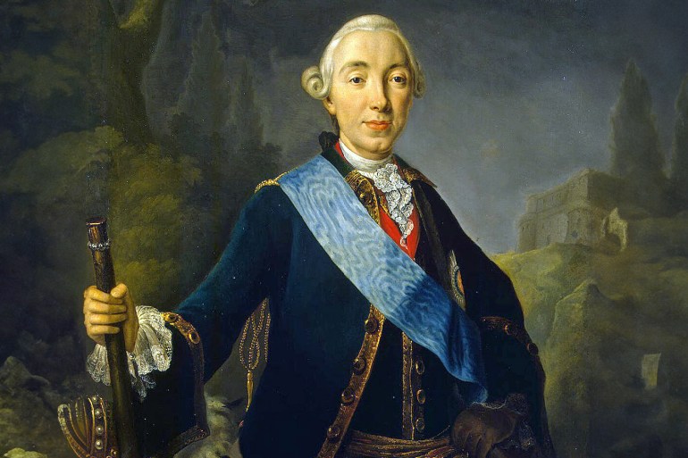 Pfandzelt (Pfandzelt, Fanzelt), Lucas Konrad (1716-1788) Portrait of Peter III credit : hermitage museum