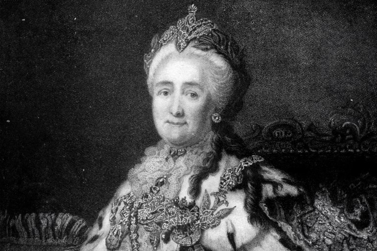 Russian Royalty, pic: 18th Century, Empress Catherine II of Russia, who lived 1729-1796, known as Catherine the Great (Photo by Popperfoto via Getty Images/Getty Images)