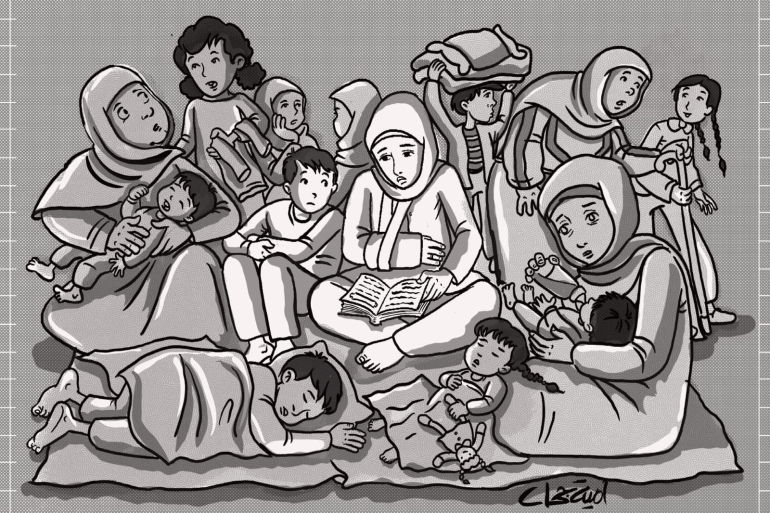 أمية جحا تكتب: يوميات فنانة تشكيلية من غزة نزحت قسرا إلى عنبر الولادة القيصرية (5)