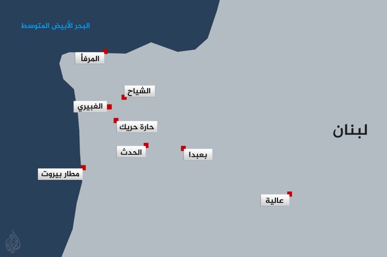 حارة حريك معقل حزب الله بالضاحية الجنوبية لبيروت