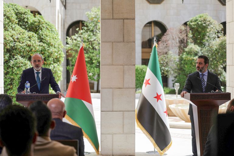 الشيباني يحتفي برفع العقوبات الأوروبية والصفدي يجدد دعم الأردن لسوريا upload image