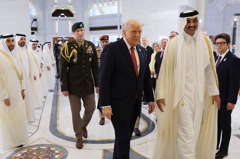 بالصور.. كيف استقبلت الدوحة الرئيس ترامب؟ بالصور.. كيف استقبلت الدوحة الرئيس ترامب؟