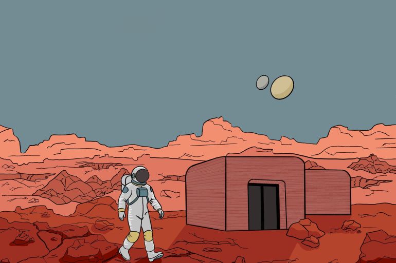 علماء يقترحون بناء منازل المريخ من "خرسانة حية" و"ذاتية النمو" upload image