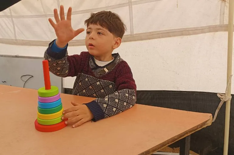 أطفال التوحد غزة