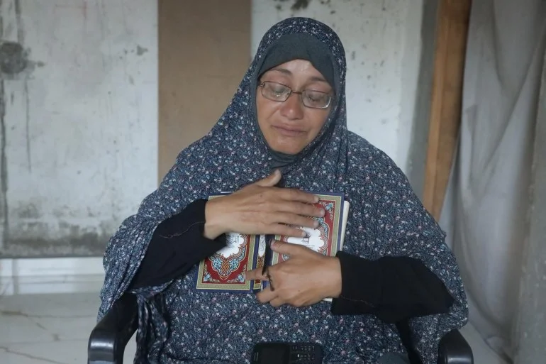 عناق الوداع.. زوجة الشهيد عمر تروي حكاية العمر من غزة