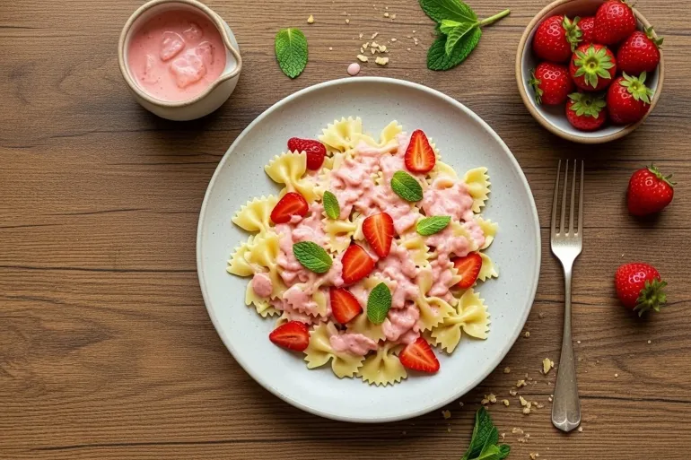 معكرونة بالفراولة.. طبق بولندي صيفي يخطف الأضواء في بطولة ويمبلدون