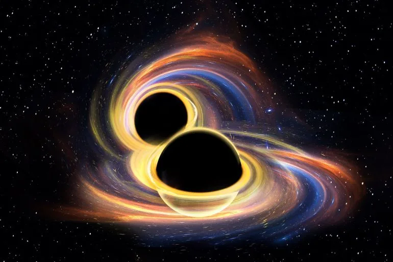 الكون يهتز.. رصد أضخم اندماج لثقبين أسودين نجميين بكتلة 225 شمسا اندماج ثقبين أسودين