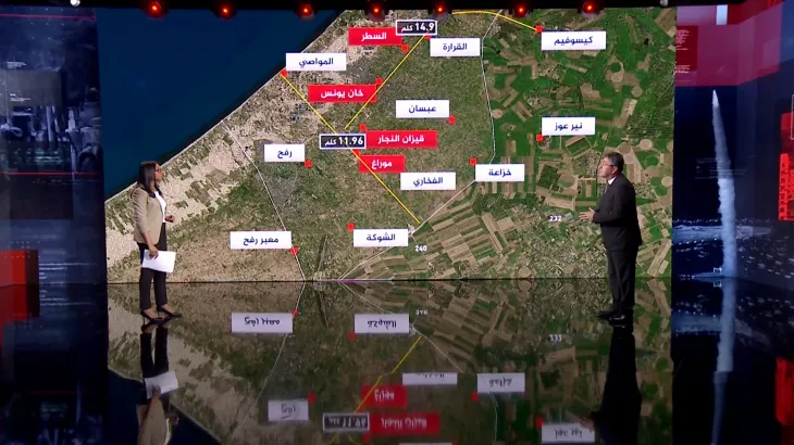 شق محور خان يونس