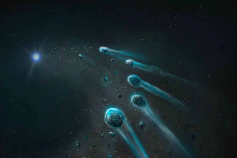 نجم يبتلع كوكب