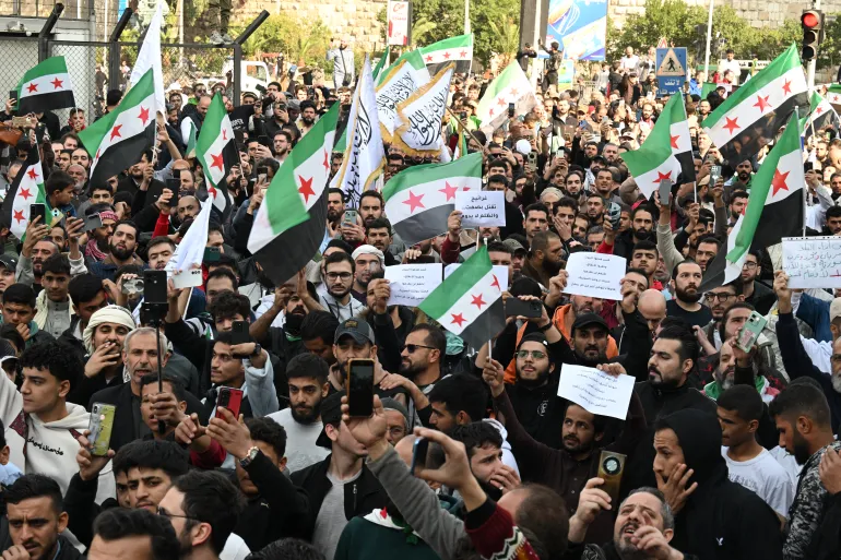 مظاهرات حاشدة في سوريا