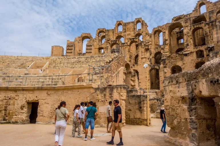 كولوسيوم الجم التونسية.. تحفة معمارية تجسد عبقرية العمارة الرومانية
