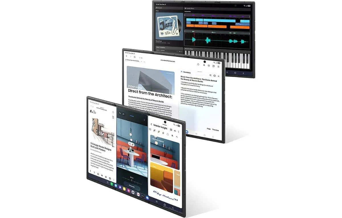 مواصفات ومزايا هاتف سامسونج Galaxy Z TriFold الثلاثي الطيات